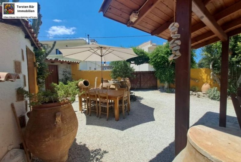 Kalyves Kreta, Kalives, Einfamilienhaus mit kl. Ladenlokal u. Garten und Strandnähe Haus kaufen